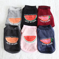 HKM-333651 Multicolor Fruit Print Sweatshirt for Pets - Fashionable and Simple Design