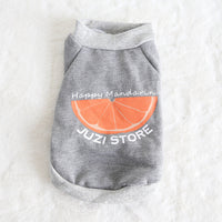 HKM-333651 Multicolor Fruit Print Sweatshirt for Pets - Fashionable and Simple Design