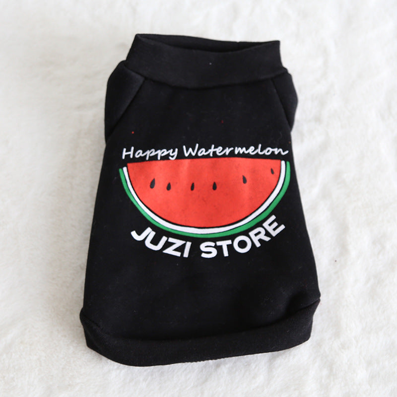 HKM-333651 Multicolor Fruit Print Sweatshirt for Pets - Fashionable and Simple Design