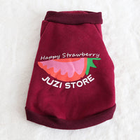 HKM-333651 Multicolor Fruit Print Sweatshirt for Pets - Fashionable and Simple Design
