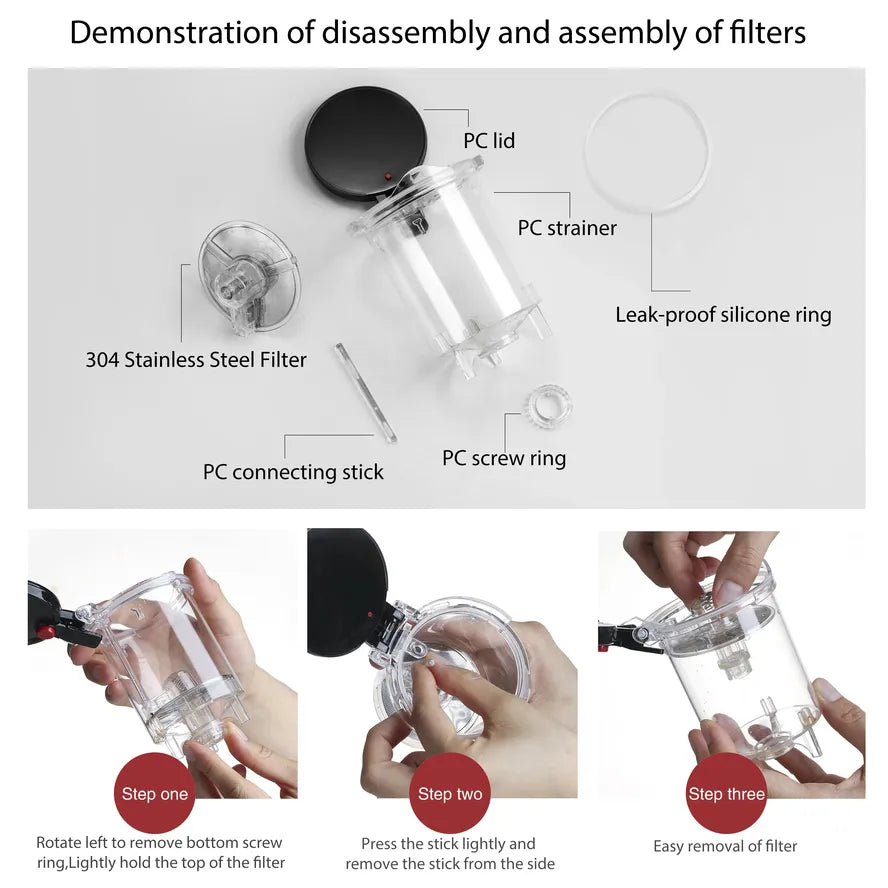 KTX-333843 Borosilicate Glass Brew Pot with Press for Coffee and Tea, Stovetop Safe, 30.5oz Capacity