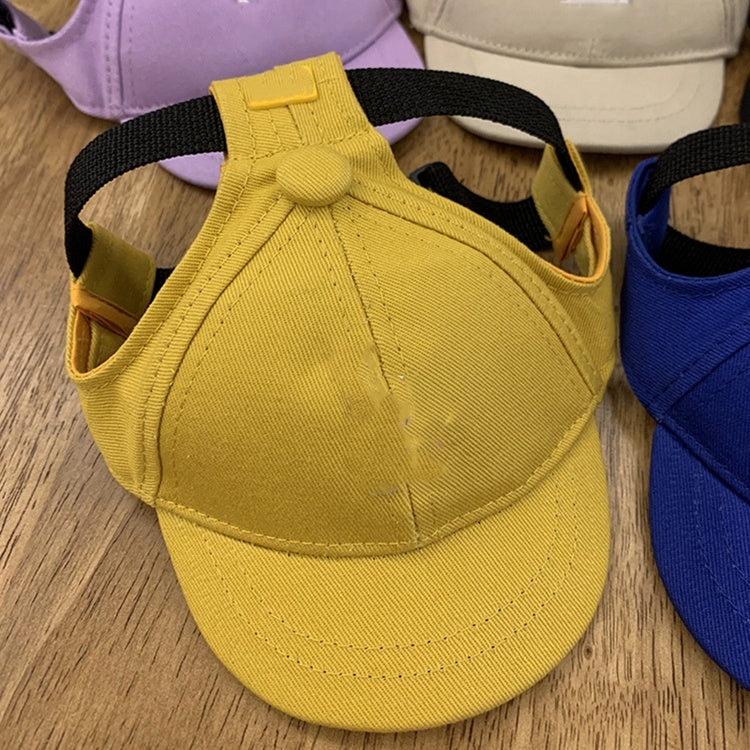 HKM-333843 Pet Baseball Cap for Dogs - Adjustable Teddy Schnauzer Hat in Multiple Colors