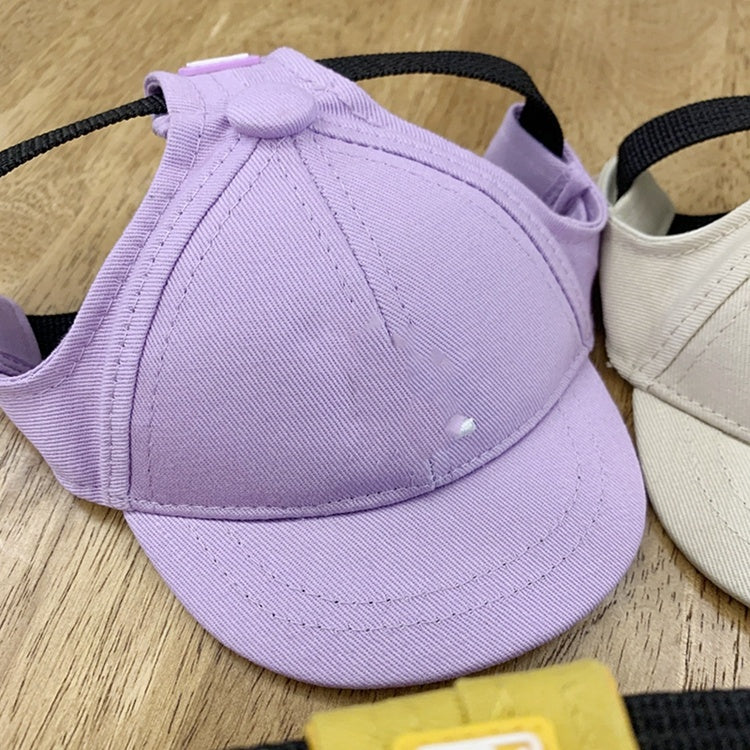 HKM-333843 Pet Baseball Cap for Dogs - Adjustable Teddy Schnauzer Hat in Multiple Colors