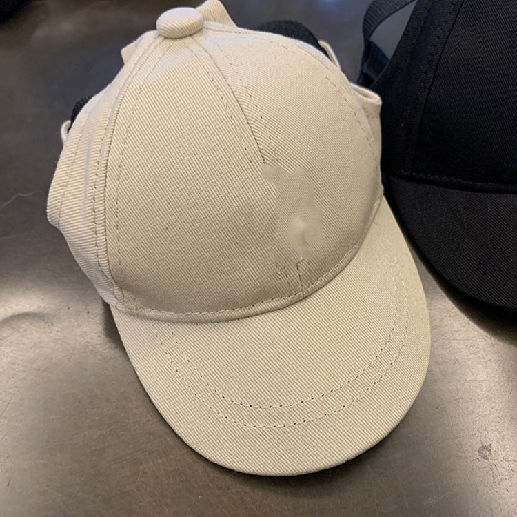 HKM-333843 Pet Baseball Cap for Dogs - Adjustable Teddy Schnauzer Hat in Multiple Colors