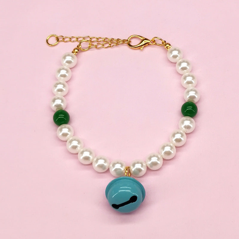 HKM-333907 Stylish Pet Necklace with Decorative Bells and Charms for All Seasons