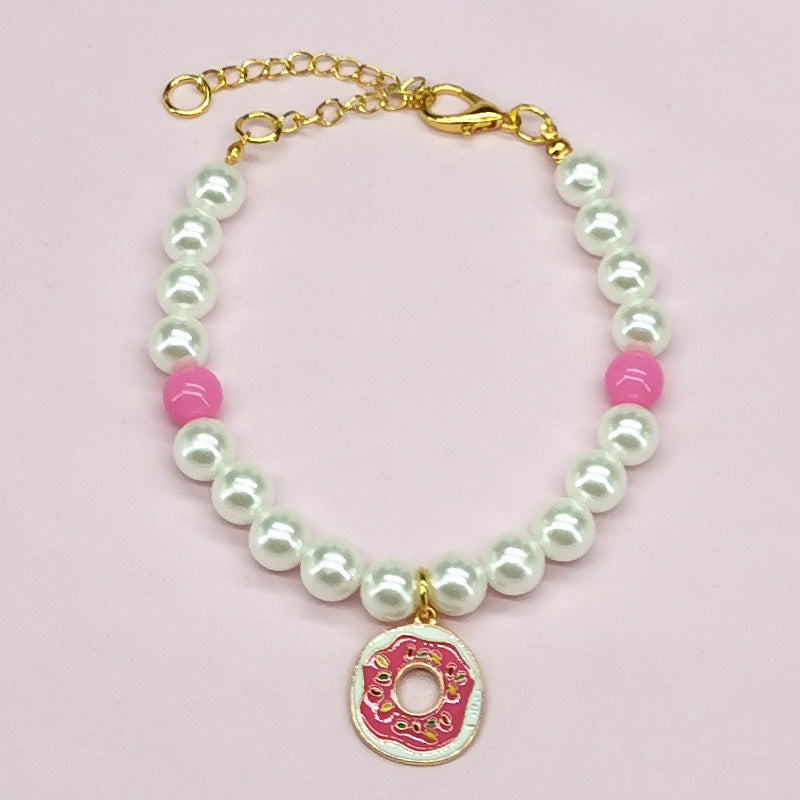 HKM-333907 Stylish Pet Necklace with Decorative Bells and Charms for All Seasons