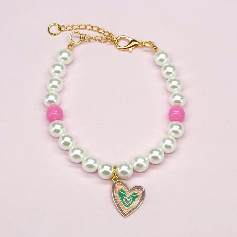 HKM-333907 Stylish Pet Necklace with Decorative Bells and Charms for All Seasons
