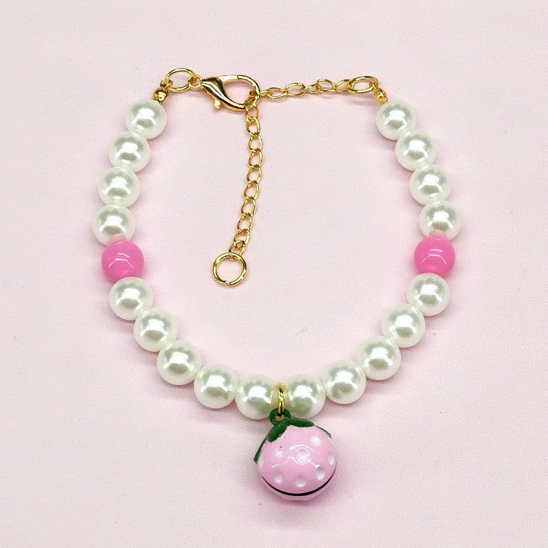 HKM-333907 Stylish Pet Necklace with Decorative Bells and Charms for All Seasons