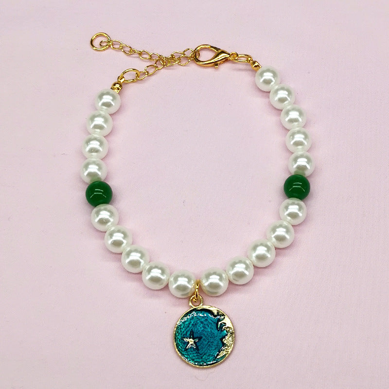 HKM-333907 Stylish Pet Necklace with Decorative Bells and Charms for All Seasons