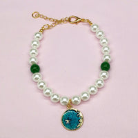 HKM-333907 Stylish Pet Necklace with Decorative Bells and Charms for All Seasons