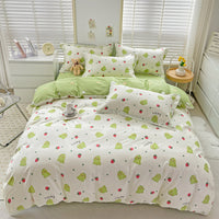 HKM-334035 Cute Cartoon Anime Duvet Cover Set in Pure Cotton – Available in Multiple Sizes