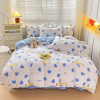 HKM-334035 Cute Cartoon Anime Duvet Cover Set in Pure Cotton – Available in Multiple Sizes
