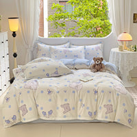 HKM-334035 Cute Cartoon Anime Duvet Cover Set in Pure Cotton – Available in Multiple Sizes