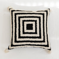 HKM-334035 Modern Stripe and Solid Color Cushion - Various Shapes and Sizes