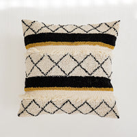 HKM-334035 Modern Stripe and Solid Color Cushion - Various Shapes and Sizes