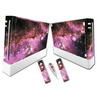 HKM-334099 Wii Console and Remote Decal Sticker Cover - Durable PVC with Ventilation Slots