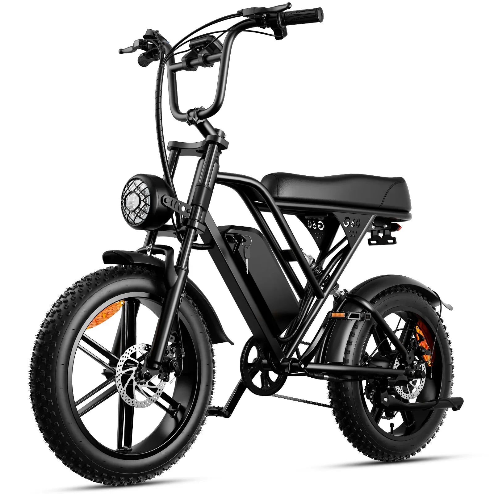 KTX-334163 Electric Bicycle with 25AH Lithium Battery, 48V, 7-Speed, Lightweight Aluminum Frame, 20" Wheels, Hydraulic Disc Brakes, Front Hub Motor