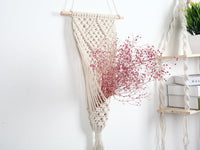 HKM-334163 Hand-Woven Cotton Woven Net Bag for Flower Basket Wall Decoration