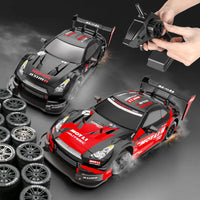 HKM-334227 1/16 Scale Electric 4WD Drift Racing Car - Remote Control with Gyroscope, Up to 40km/h, for Indoor/Outdoor Fun