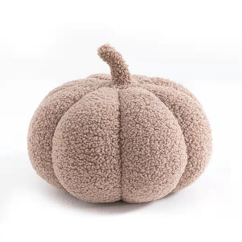 HKM-334355 Cute Pumpkin Pillow with Plant Pattern – Modern Sofa Cushion in Various Sizes and Colors