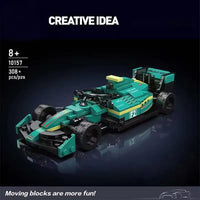 HKM-334483 F1 RC Racing Car Building Block Set for Kids – DIY Mini Model Toy for Ages 8 and Up, 308+ Pieces