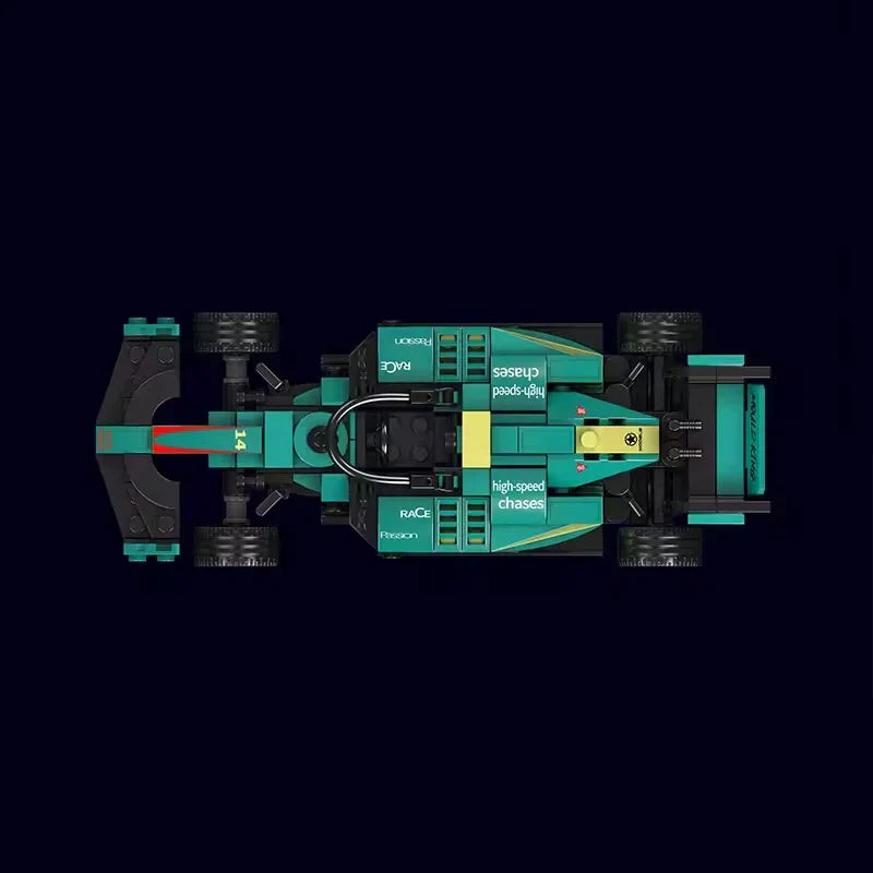 KTX-334483 F1 RC Racing Car Building Block Set for Kids – DIY Mini Model Toy for Ages 8 and Up, 308+ Pieces