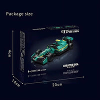 HKM-334483 F1 RC Racing Car Building Block Set for Kids – DIY Mini Model Toy for Ages 8 and Up, 308+ Pieces