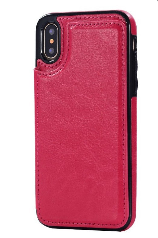 HKM-334483 Protective Leather Case for iPhone XS - Rear Cover Style, Compatible with Newer Models