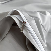 HKM-334547 Pure Cotton Four-Piece Embroidered Bedding Set with Fitted Sheet and Duvet Cover
