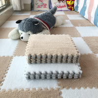 HKM-334611 Large Elastic Square Floor Mats for Bedroom and Home Use - Pack of 10 or 12 Pieces