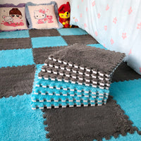 HKM-334611 Large Elastic Square Floor Mats for Bedroom and Home Use - Pack of 10 or 12 Pieces