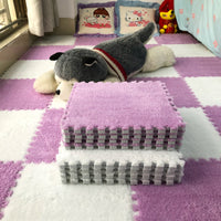 HKM-334611 Large Elastic Square Floor Mats for Bedroom and Home Use - Pack of 10 or 12 Pieces