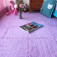 HKM-334611 Large Elastic Square Floor Mats for Bedroom and Home Use - Pack of 10 or 12 Pieces