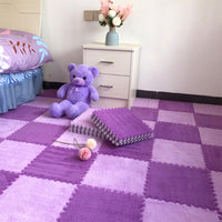HKM-334611 Large Elastic Square Floor Mats for Bedroom and Home Use - Pack of 10 or 12 Pieces