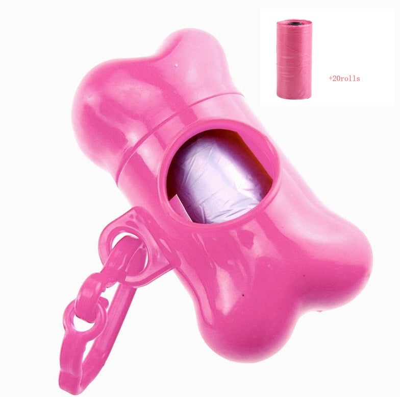 HKM-334675 Bone-Shaped Pet Waste Bag Dispenser - Compact and Convenient, Available in Multiple Colors