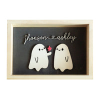 HKM-334675 Halloween and Christmas Decorative Photo Frame - 10x6 Inch Log Material - Style 1 & Style 2