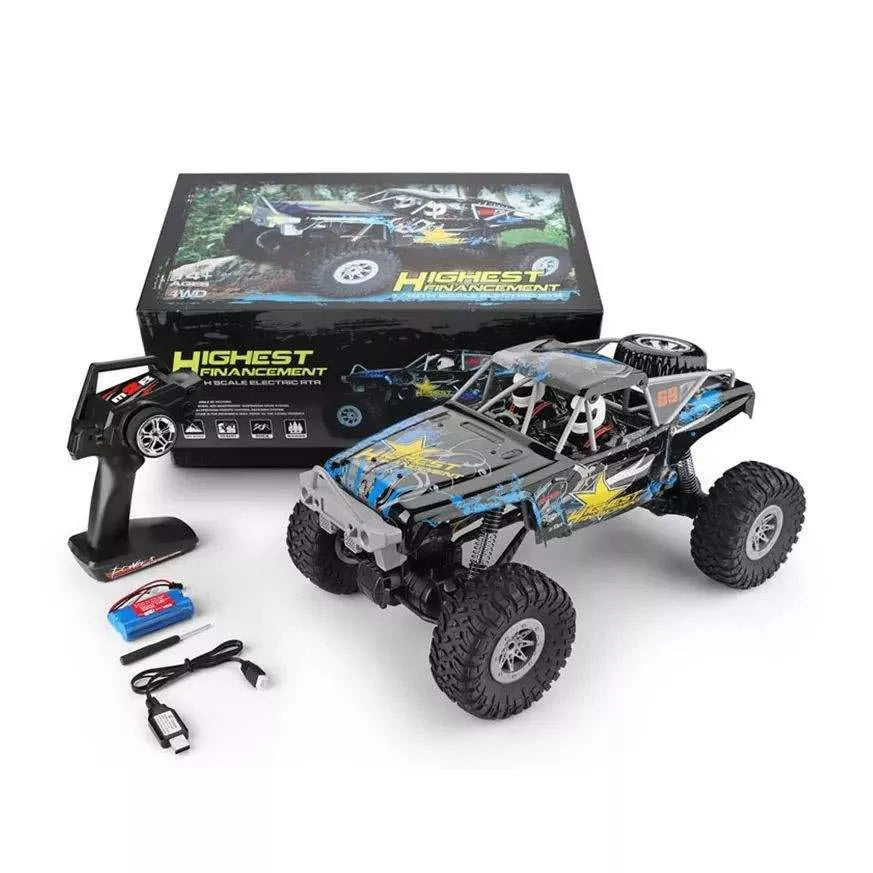 HKM-334803 1/10 Scale Electric Off-Road Remote Control Climbing Car - 4WD for Indoor and Outdoor Use