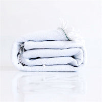 HKM-334803 Microfiber Round Beach Towel with Tassels - Soft and Absorbent Design