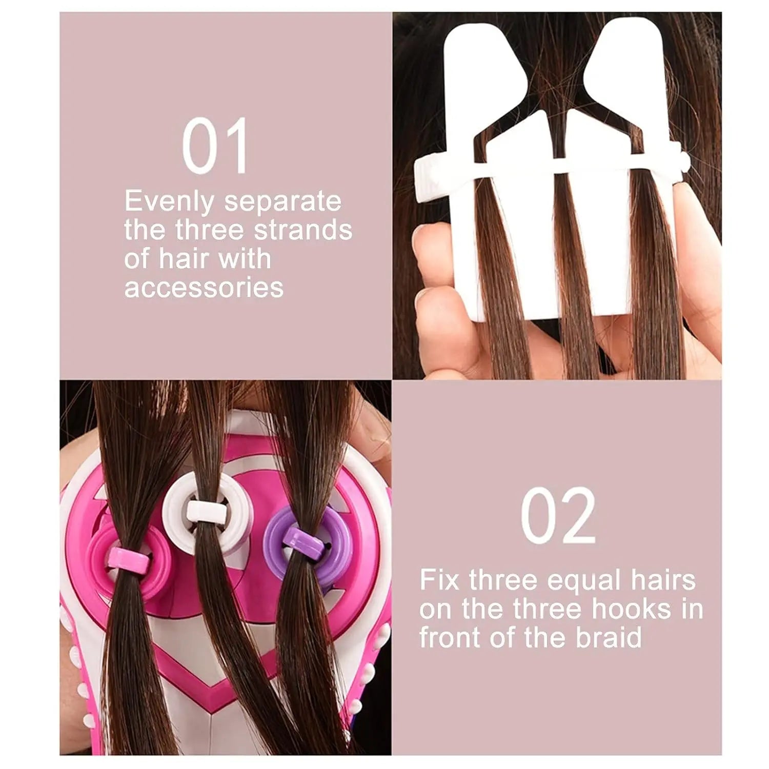 HKM-335059 Automatic Hair Braider Machine for Kids - DIY Hair Styling Salon Toy for Ages 4-14