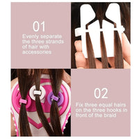 HKM-335059 Automatic Hair Braider Machine for Kids - DIY Hair Styling Salon Toy for Ages 4-14