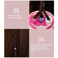 HKM-335059 Automatic Hair Braider Machine for Kids - DIY Hair Styling Salon Toy for Ages 4-14