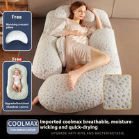HKM-335187 Maternity Pillow with Waist Support - COOLMAX Memory Foam & Bamboo Fiber