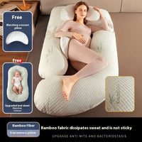 HKM-335187 Maternity Pillow with Waist Support - COOLMAX Memory Foam & Bamboo Fiber