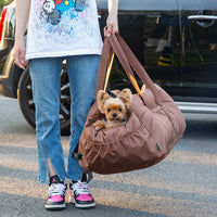HKM-335187 Multifunctional Pet Cart Nest Safety Seat in Gray, Coffee, Dark Blue, and Pink