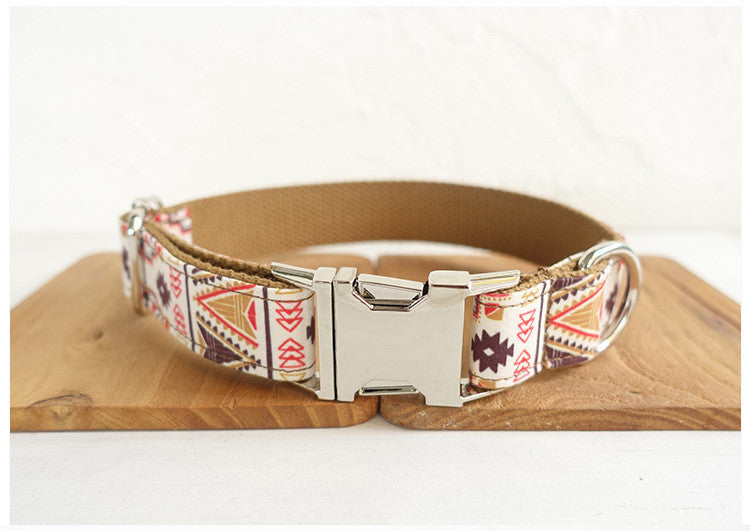 HKM-335251 Brown Polyester Pet Bow Tie Set with Leash and Accessories