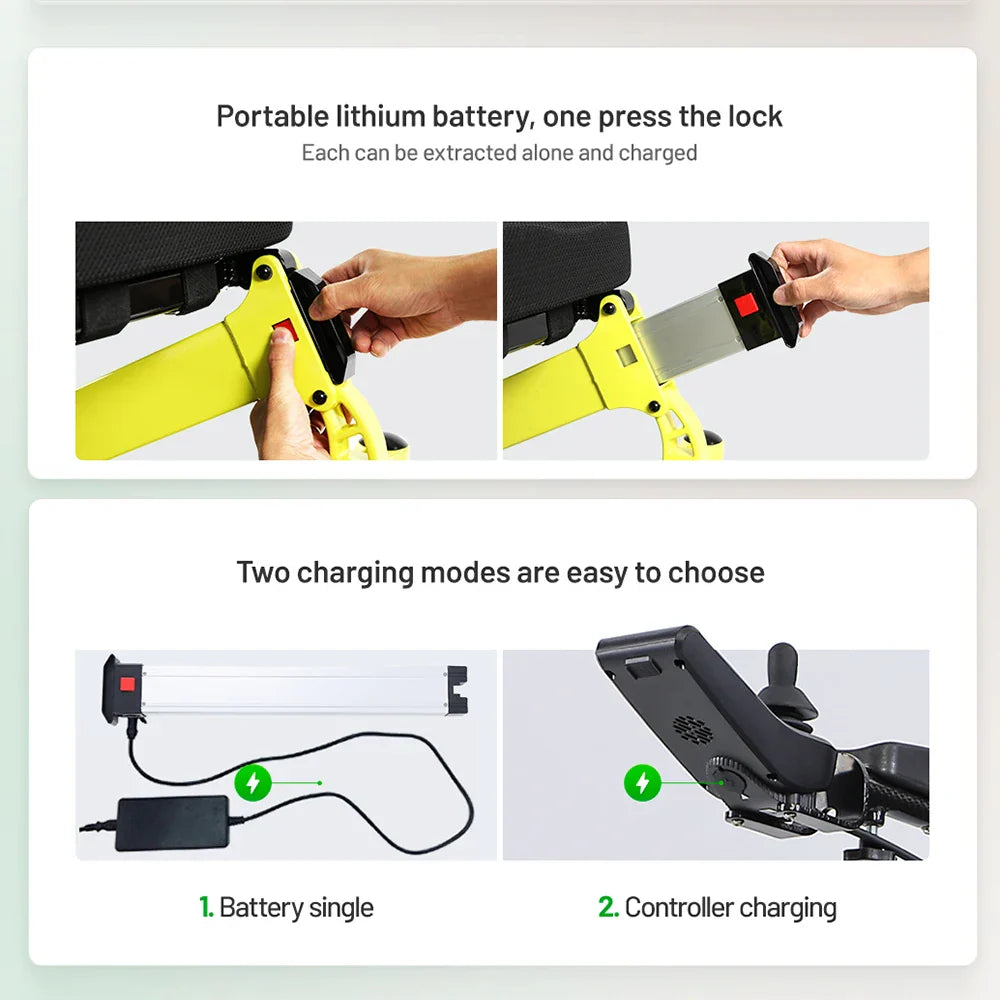 KTX-335251 Heavy Duty Electric Wheelchair with 300 kg Load Capacity, 35 km Range, Aluminium Alloy Frame, Foldable Design