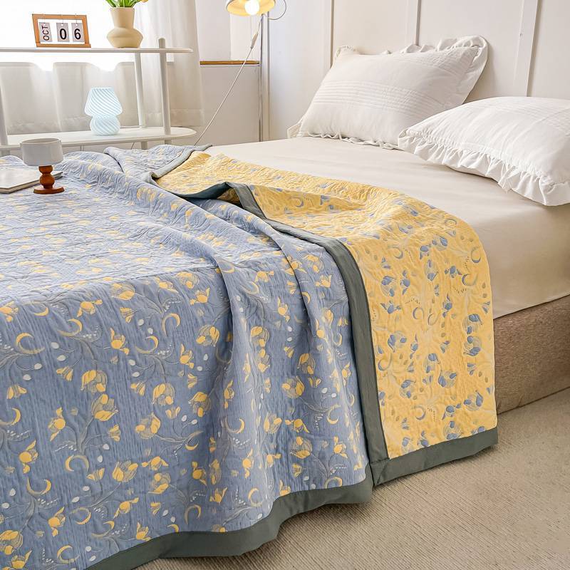 HKM-335379 Washed Thin Summer Air Conditioning Quilt - Available in Multiple Sizes