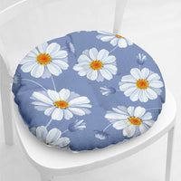 HKM-335443 Daisy Floral Cotton Linen Chair Cushions in Various Styles and Colors