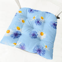 HKM-335443 Daisy Floral Cotton Linen Chair Cushions in Various Styles and Colors
