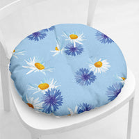 HKM-335443 Daisy Floral Cotton Linen Chair Cushions in Various Styles and Colors